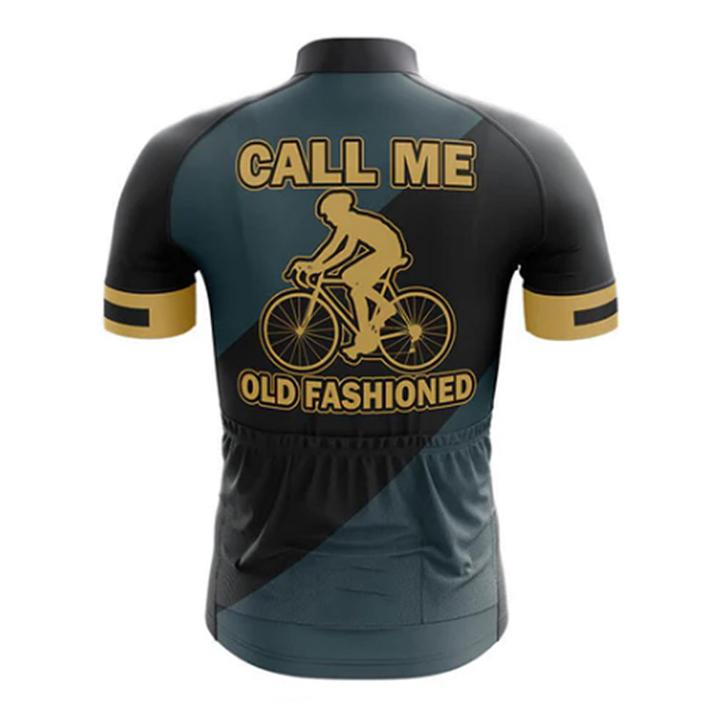 Call Me Old Fashioned Cycling Jersey Rear