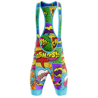Cartoon Cycling Bib Shorts Front