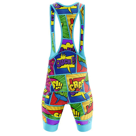 Cartoon Cycling Bib Shorts Rear