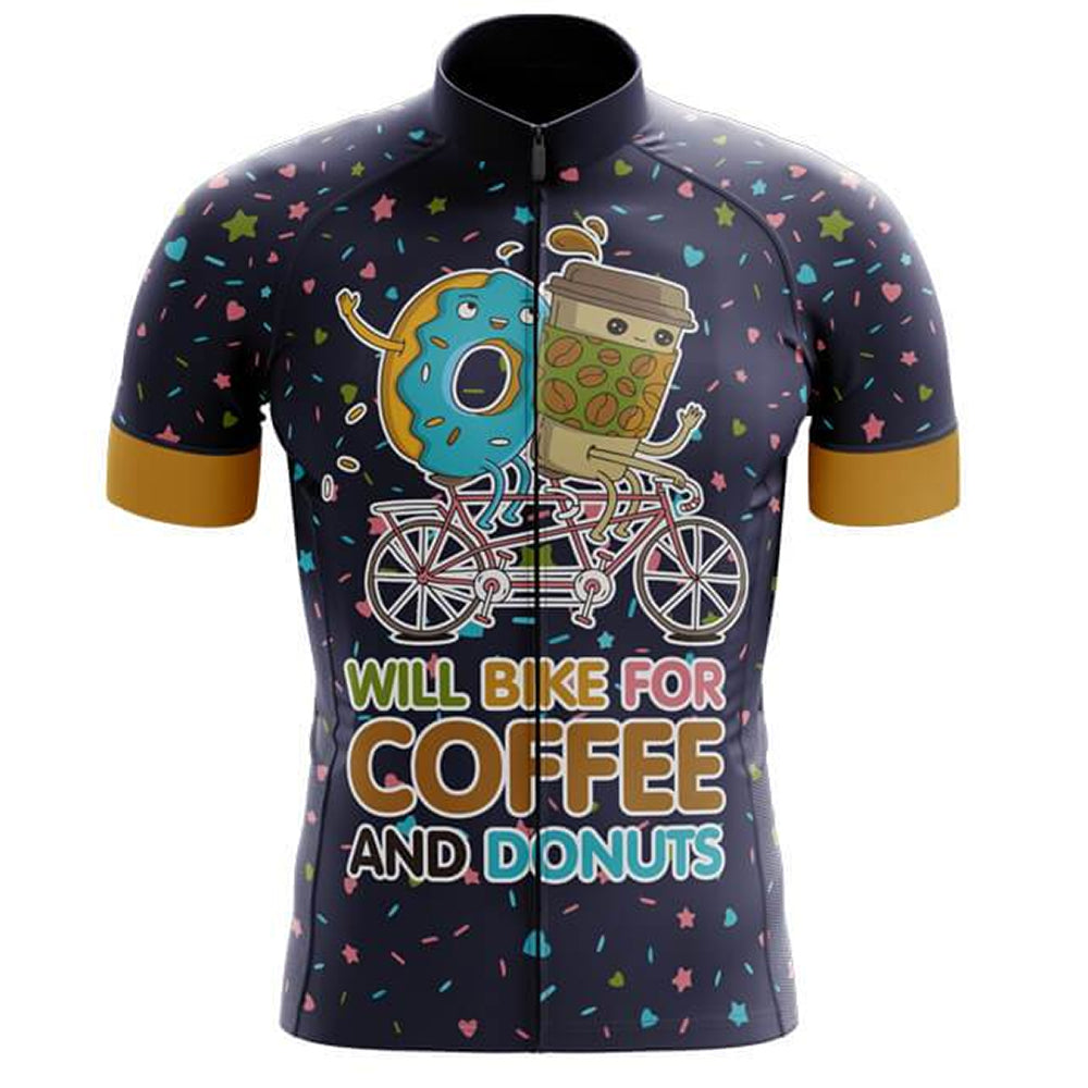 Coffee & Donuts Cycling Jersey Front