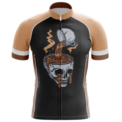 Coffee Skull Cycling Jersey Front