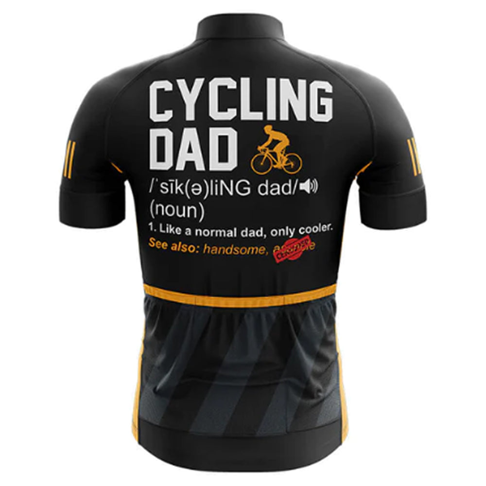 Cycling Dad Definition Cycling Jersey Rear