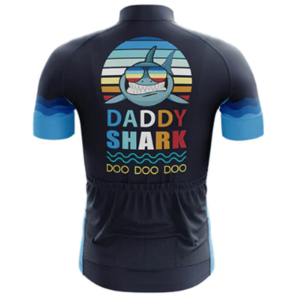 Daddy Shark Cycling Jersey Rear