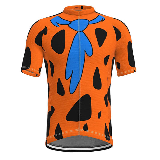 Fred Orange Cycling Jersey Front
