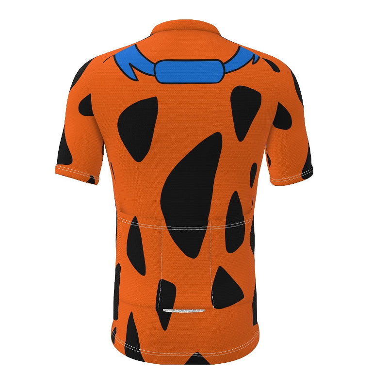 Fred Orange Cycling Jersey Rear