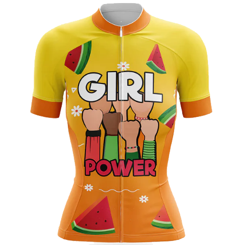 Girl Power Cycling Jersey Front