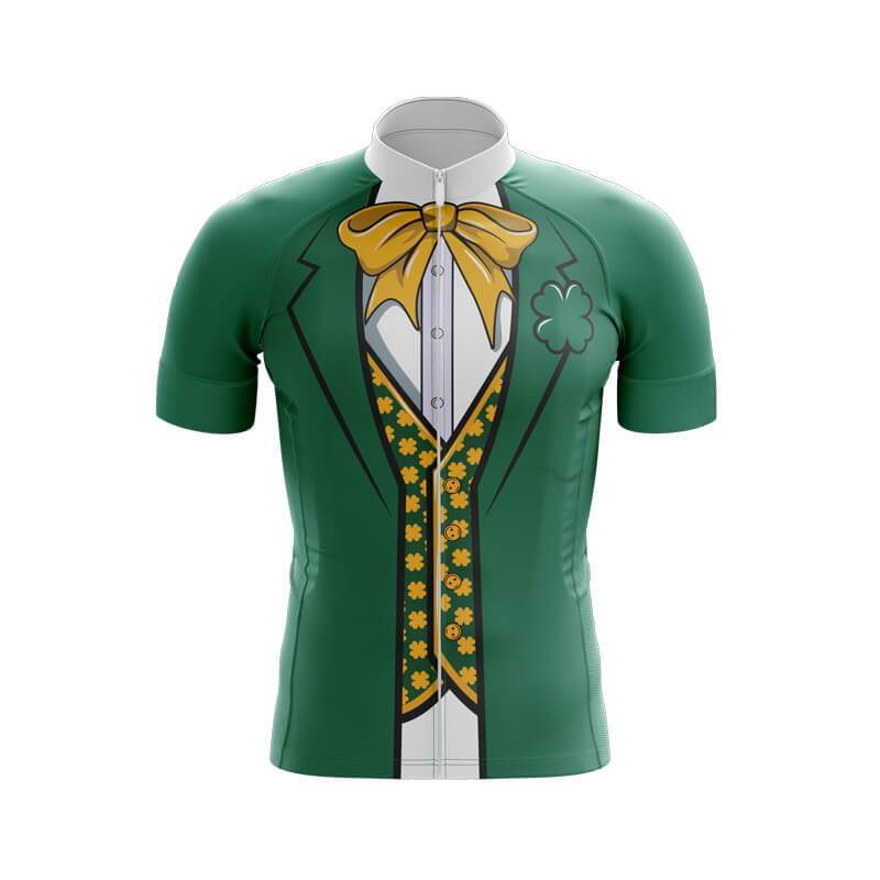 Green Dinner Suit Cycling Jersey Front