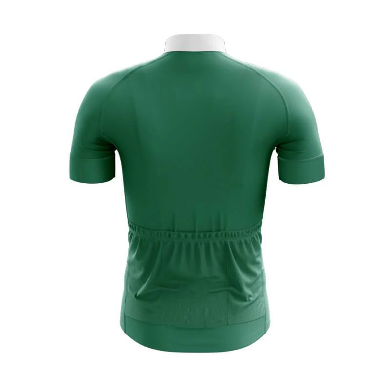 Green Dinner Suit Cycling Jersey Rear