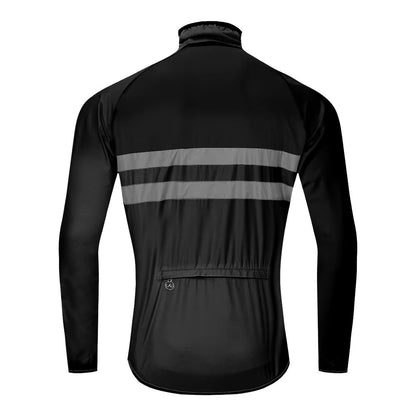 High Visibility Reflective Cycling Jacket - Black rear