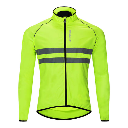 High Visibility Reflective Cycling Jacket - Green