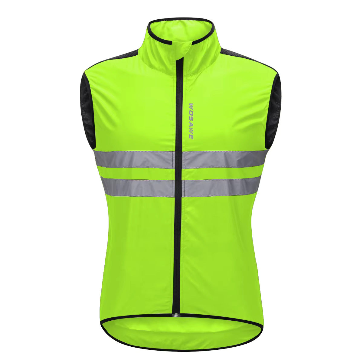High Visibility Reflective Sleeveless Cycling Jacket - Green