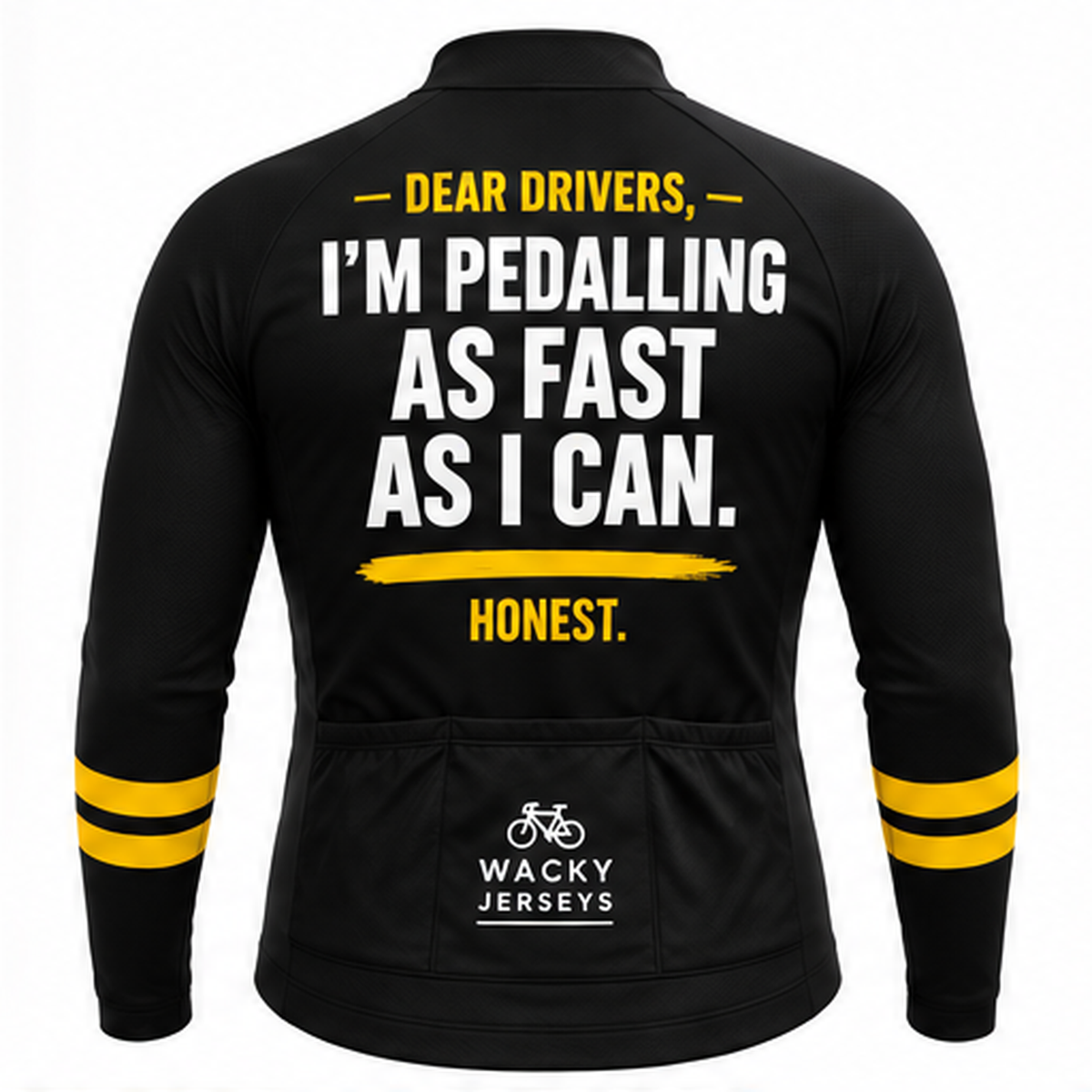 I’m Pedalling As Fast As I Can Cycling Jersey Front