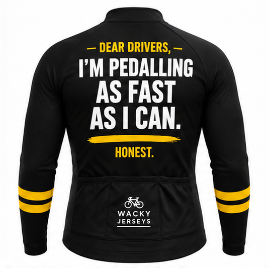 I’m Pedalling As Fast As I Can Cycling Jersey Front