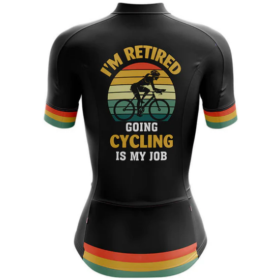 Im Retired Cycling Jersey Rear