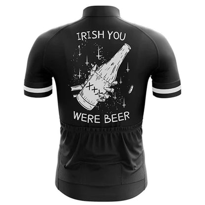 Irish You Were Beer Cycling Jersey Rear