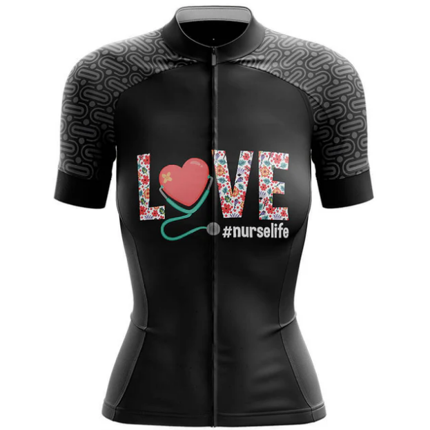 Love Nurse Life Cycling Jersey Front