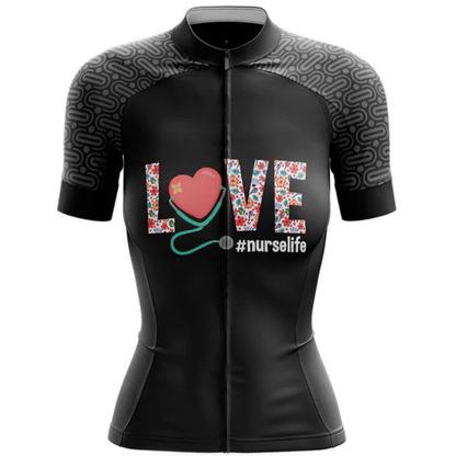 Love Nurse Life Cycling Jersey Front