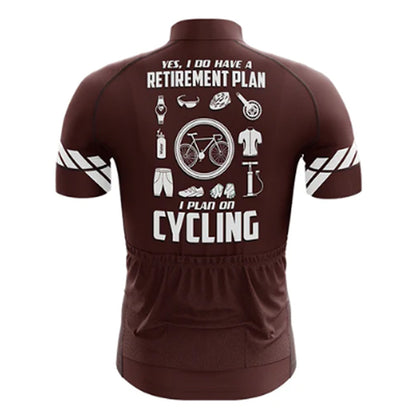 Maroon Whats The Plan Cycling Jersey Rear