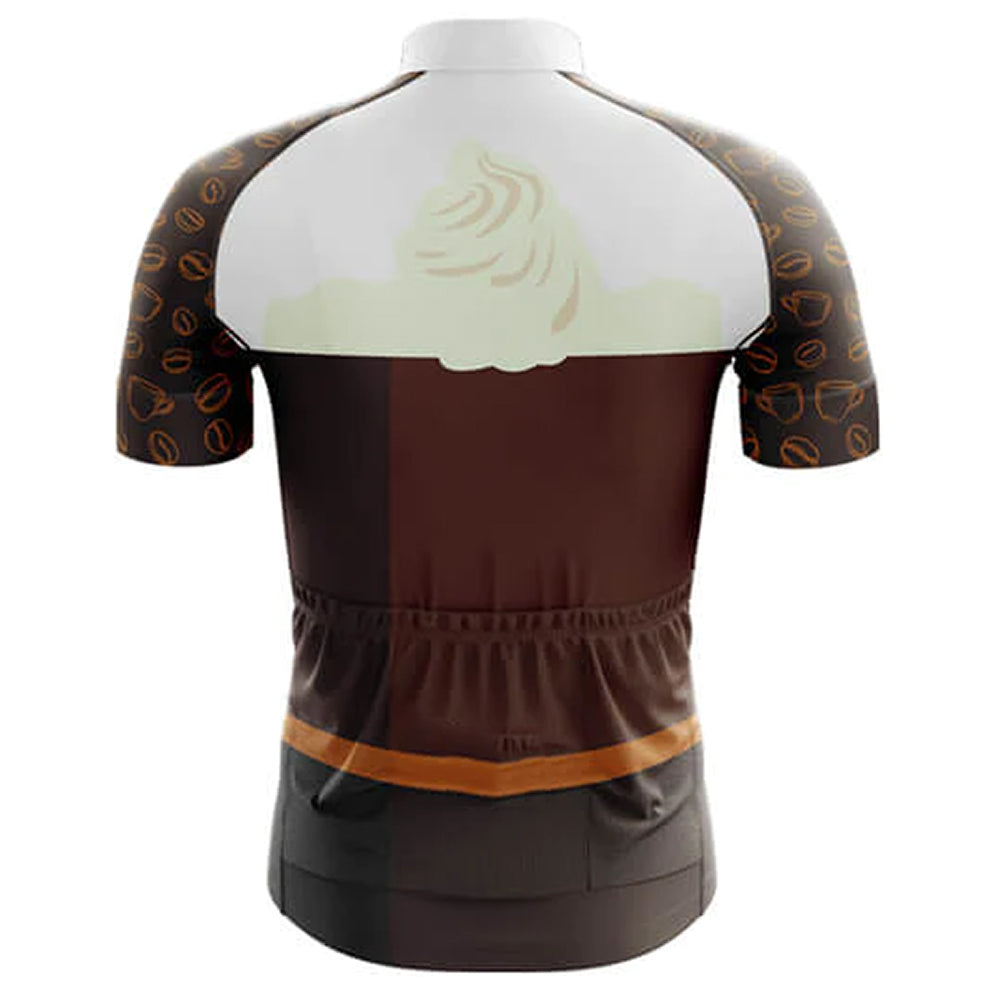 Mocha Cycling Jersey Rear