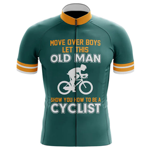 Move Over Boys Cycling Jersey Front