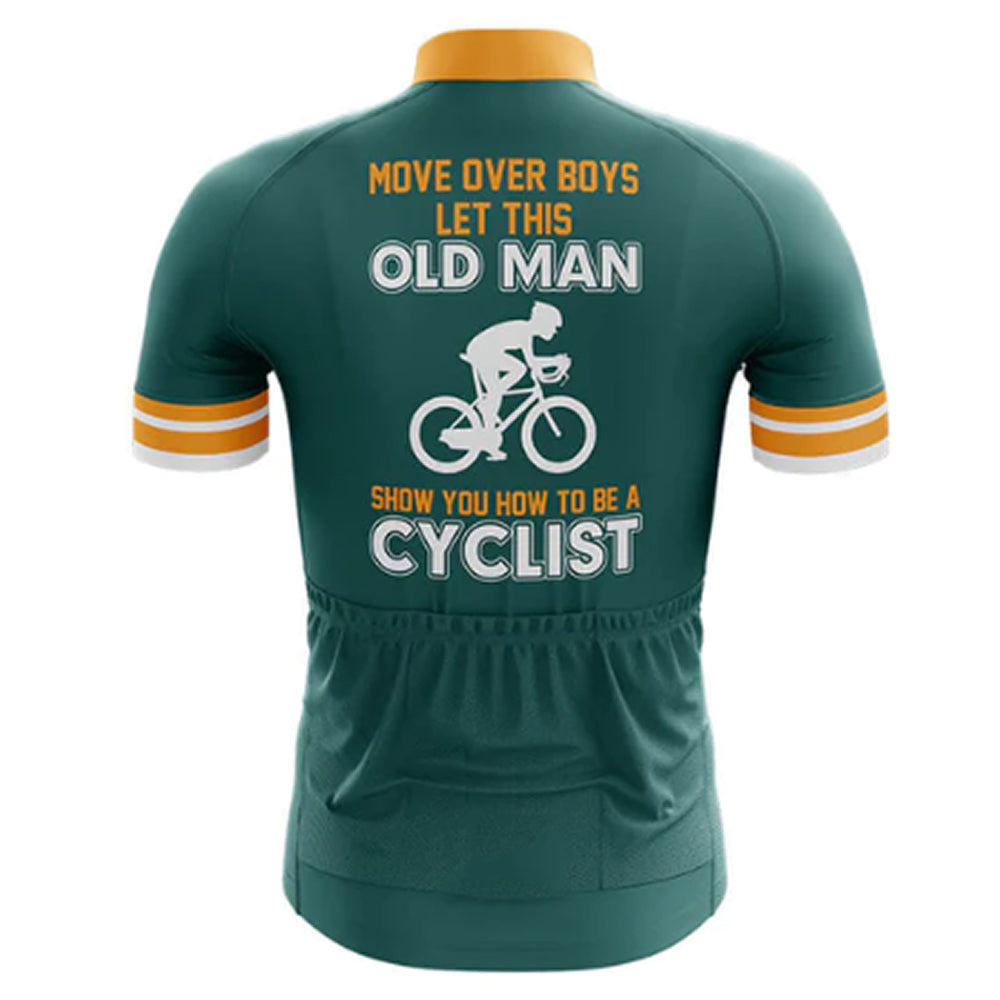 Move Over Boys Cycling Jersey Rear