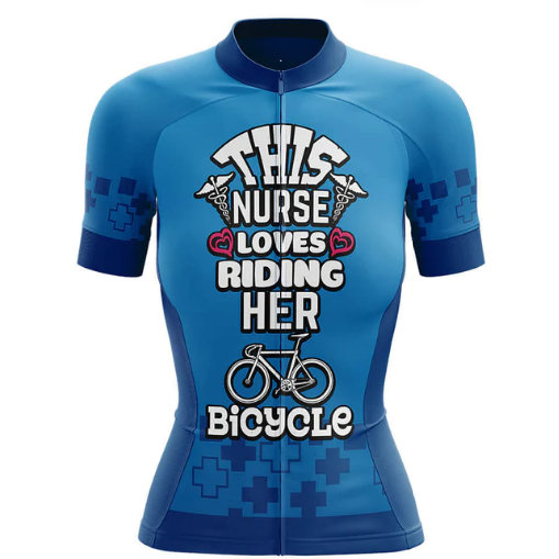 Nurse Loves Cycling Jersey Front