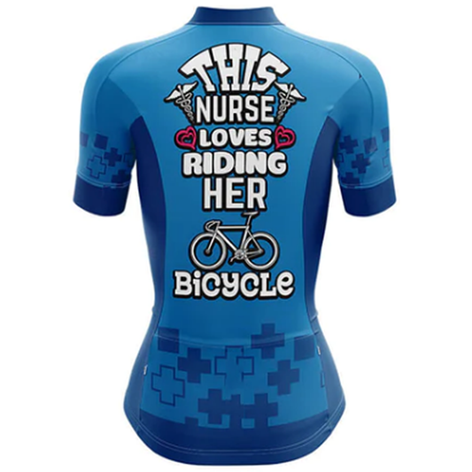 Nurse Loves Cycling Jersey Rear