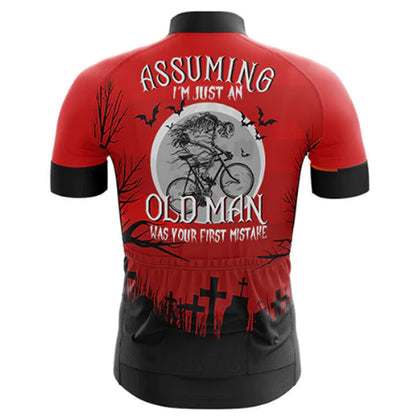 Old Man Cycling Jersey Rear