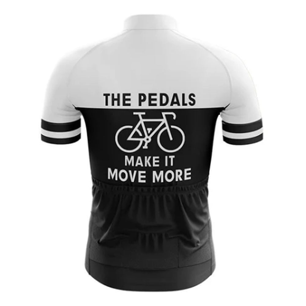 Pedals Make It Move Cycling Jersey Rear