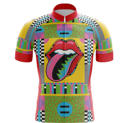 Psychedelic Tongue Cycling Jersey Front