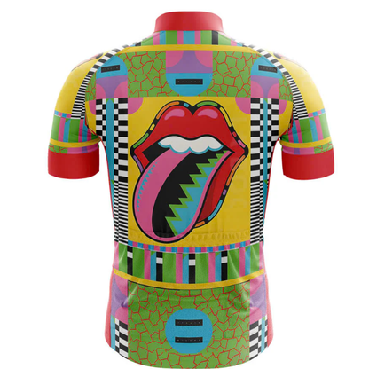 Psychedelic Tongue Cycling Jersey Rear