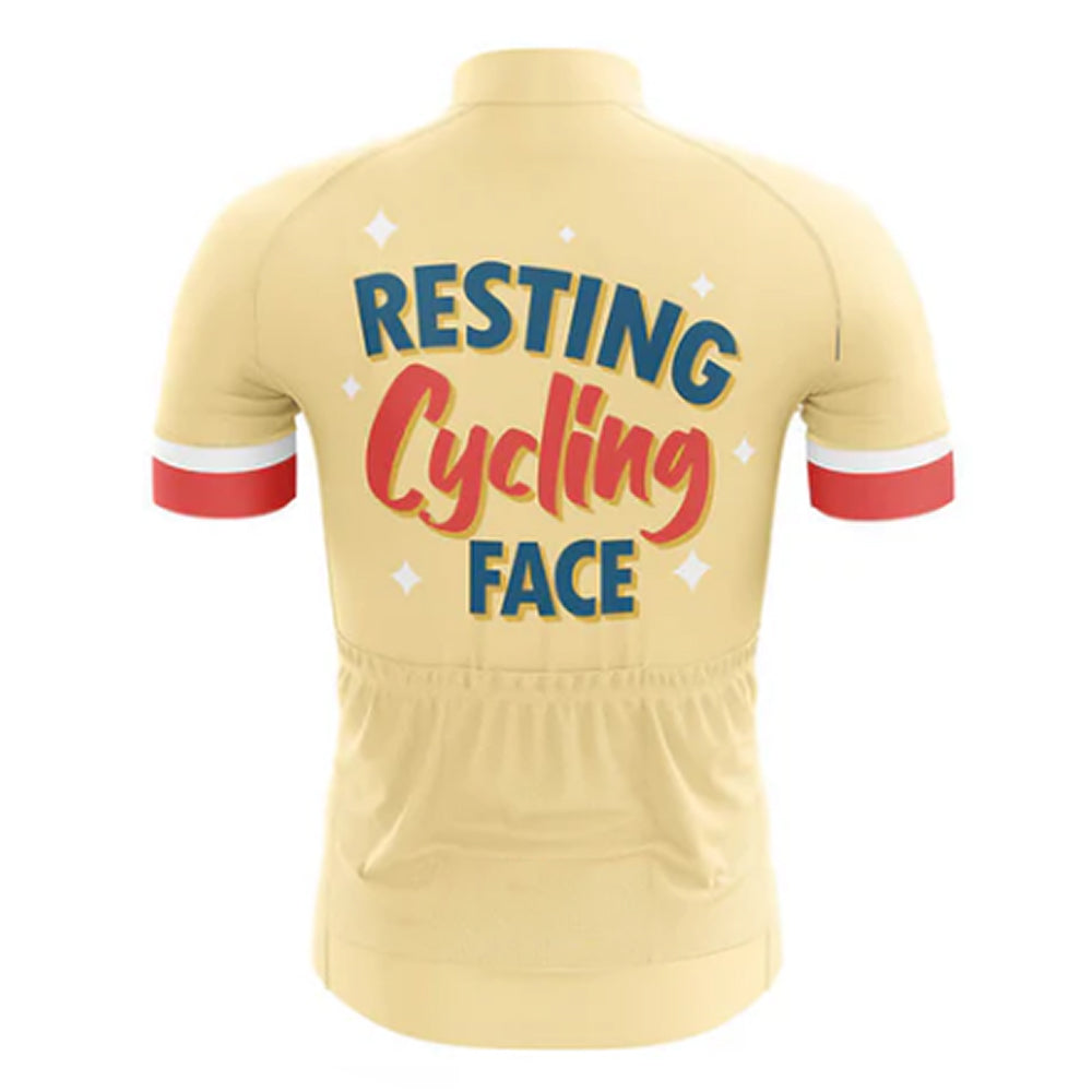 Resting Cycling Face Cycling Jersey Rear