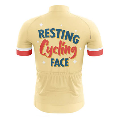 Resting Cycling Face Cycling Jersey Rear