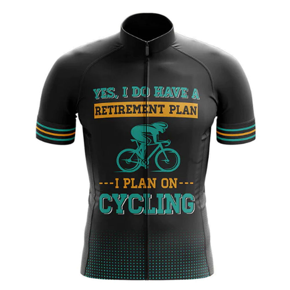Retired And Riding Cycling Jersey Front