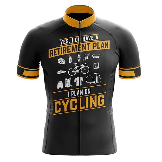 Retirement Plan Cycling Jersey Front