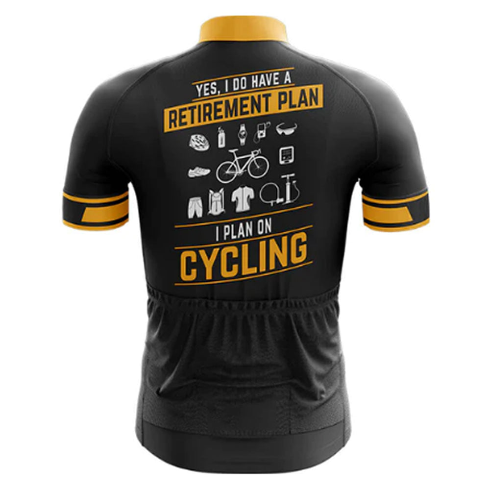 Retirement Plan Cycling Jersey Rear