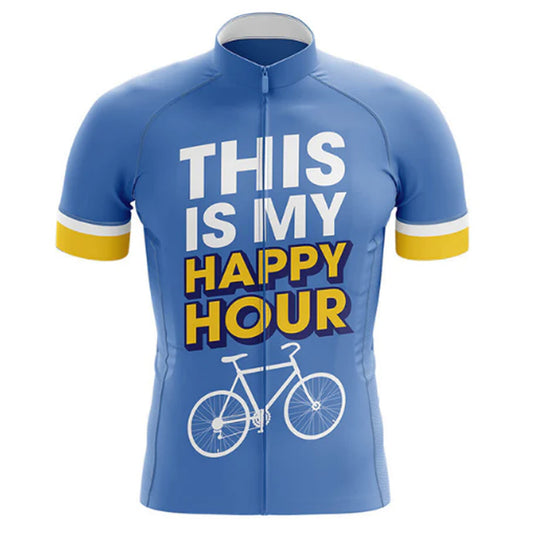 This Is My Happy Hour Cycling Jersey Front