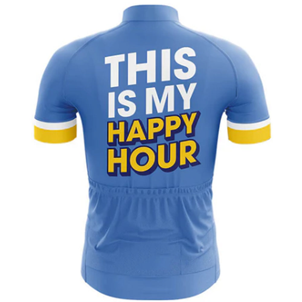 This Is My Happy Hour Cycling Jersey Rear