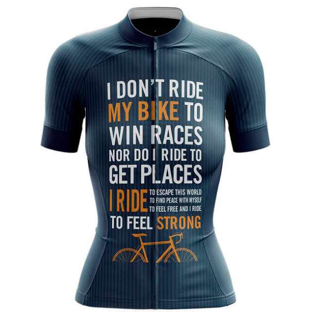 To Feel Strong Cycling Jersey Front
