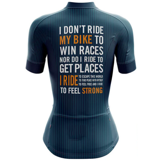 To Feel Strong Cycling Jersey Rear
