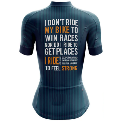 To Feel Strong Cycling Jersey Rear
