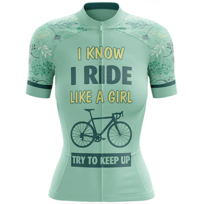 Try To Keep Up Cycling Jersey Front