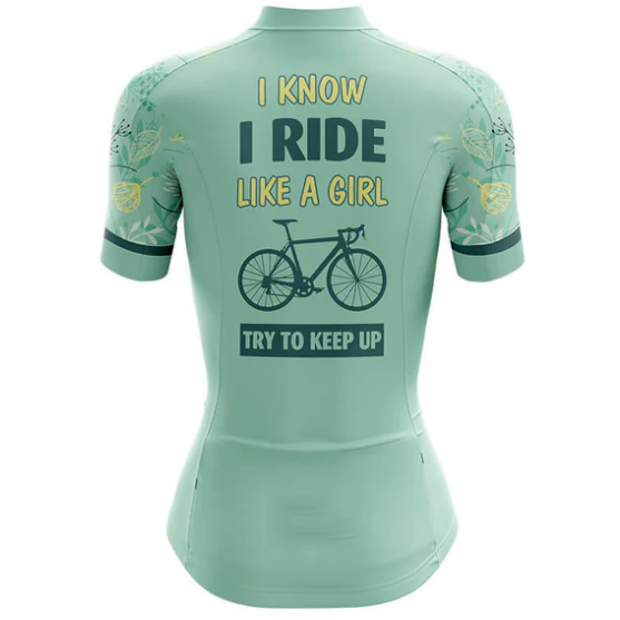 Try To Keep Up Cycling Jersey Rear