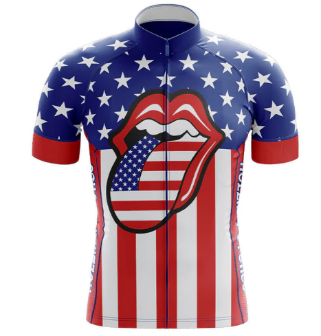 USA Lips Cycling Jersey Front