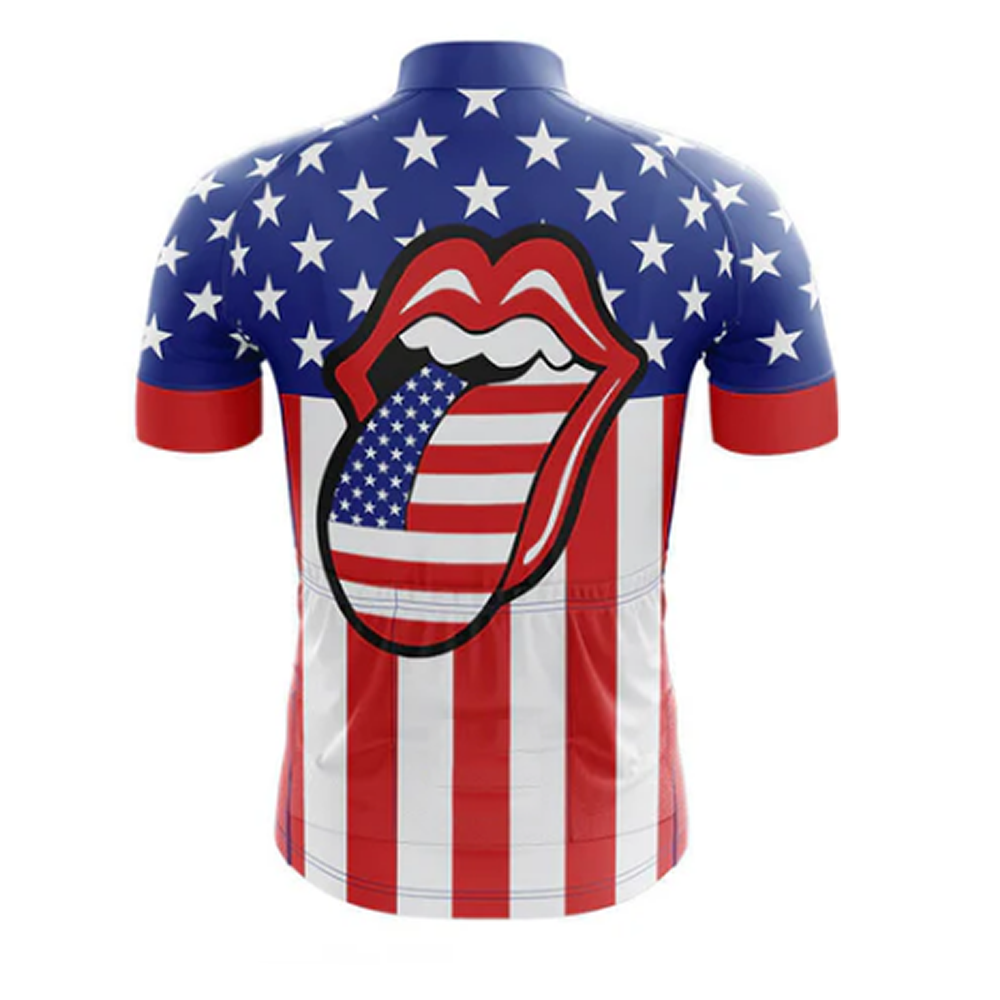 USA Lips Cycling Jersey Rear