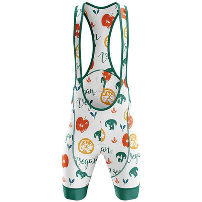 Vegan Cycling Bib Shorts front