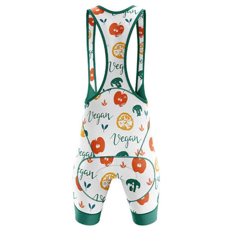 Vegan Cycling Bib Shorts Rear