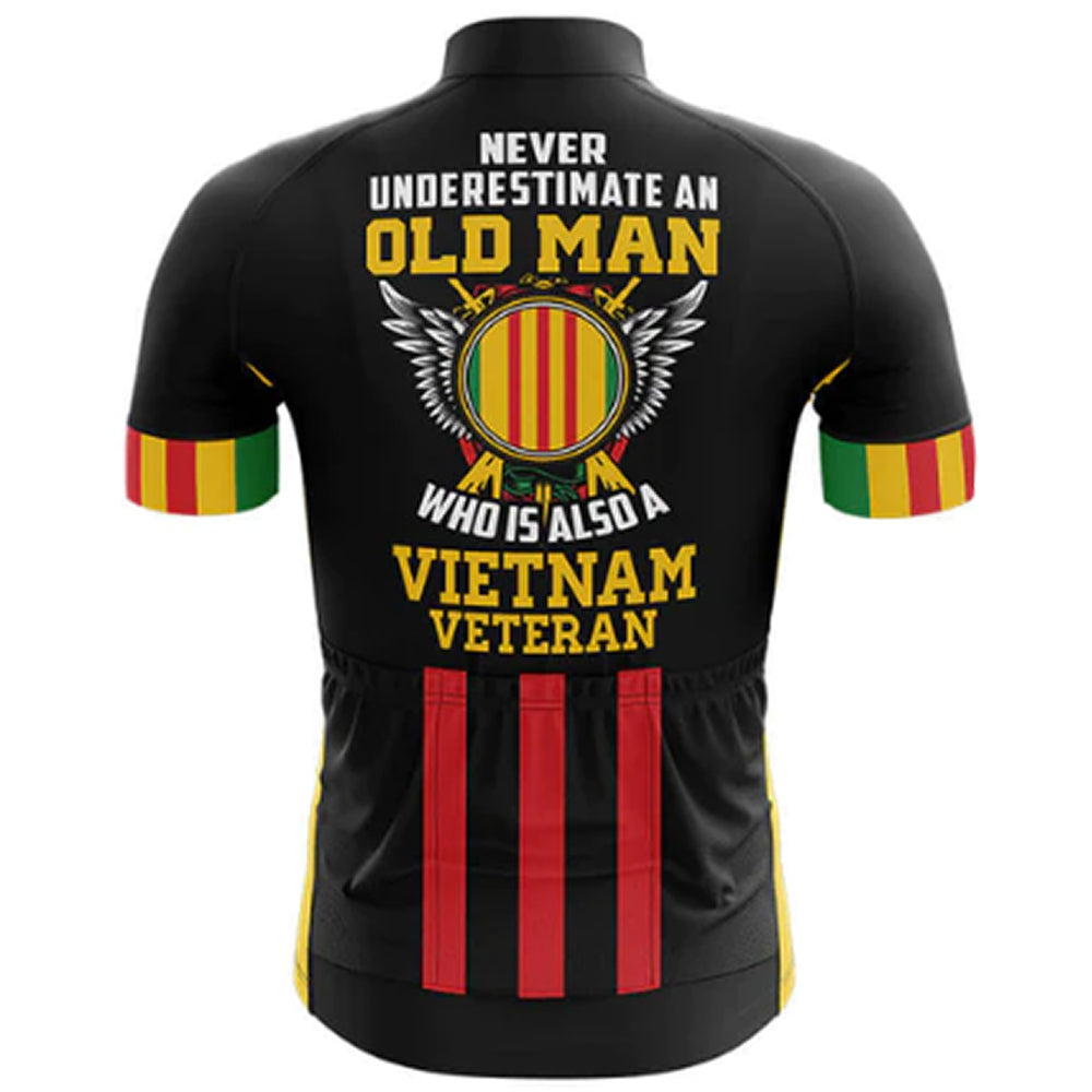 Vietnam Veteran Cycling Jersey Rear