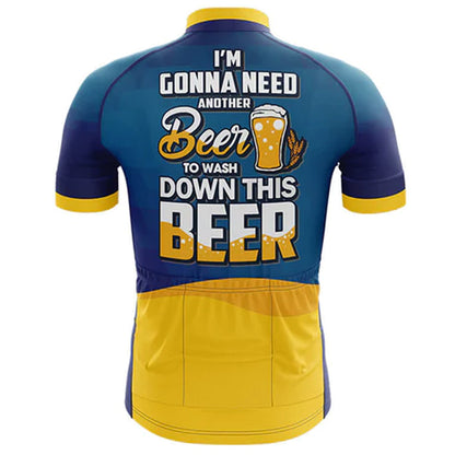 Wash Down This Beer Cycling Jersey Rear