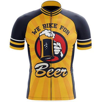 We Bike For Beer Cycling Jersey Front